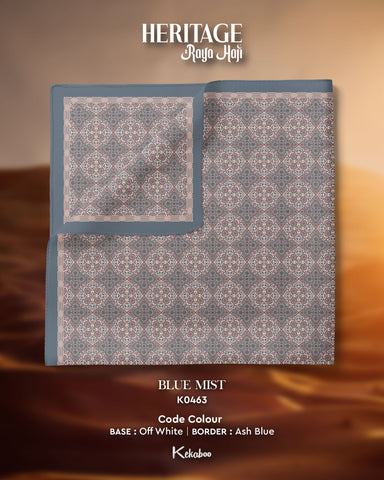 KEKABOO HERITAGE BLUE MIST (K0463) - TUDUNG KEKABOO - LIMITED AND EXCLUSIVE