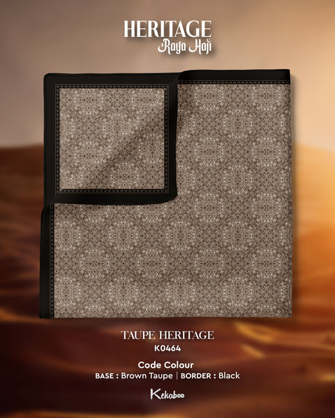 KEKABOO HERITAGE TAUPE HERITAGE (K0464) - TUDUNG KEKABOO - LIMITED AND EXCLUSIVE
