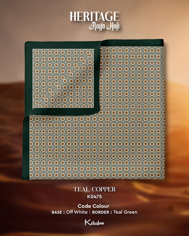 KEKABOO HERITAGE TEAL COPPER (K0475) - TUDUNG KEKABOO - LIMITED AND EXCLUSIVE