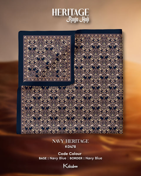 KEKABOO HERITAGE NAVY HERITAGE (K0478) - TUDUNG KEKABOO - LIMITED AND EXCLUSIVE