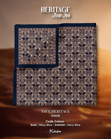 KEKABOO HERITAGE NAVY HERITAGE (K0478) - TUDUNG KEKABOO - LIMITED AND EXCLUSIVE
