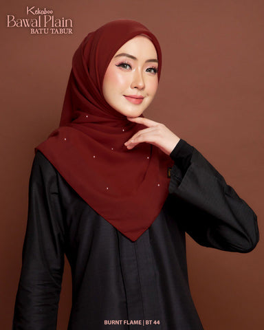 BAWAL PLAIN BATU TABUR (BT44 BURNT FLAME)