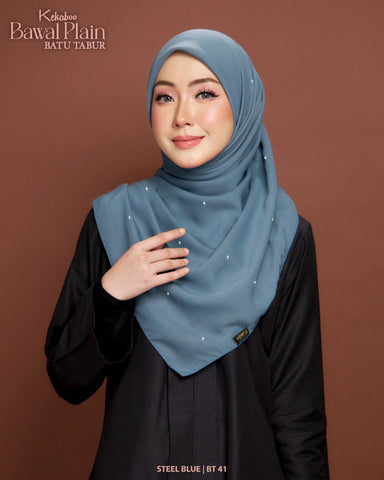 BAWAL PLAIN BATU TABUR (BT41 STEEL BLUE)