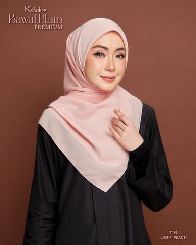 BAWAL PLAIN COTTON PREMIUM (T76 LIGHT PEACH)