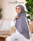 BAWAL PLAIN PREMIUM COTTON B58 (BB02 STEEL GREY)