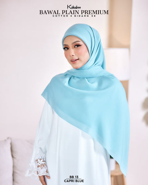BAWAL PLAIN PREMIUM COTTON B58 (BB13 CAPRI BLUE)