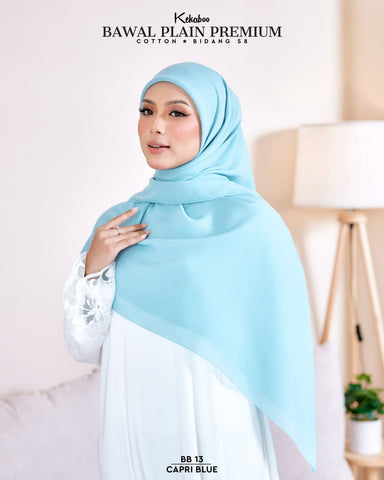 BAWAL PLAIN PREMIUM COTTON B58 (BB13 CAPRI BLUE)