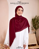 KEKABOO BAWAL PLAIN PREMIUM COTTON B58 ANTIQUE RUBY (BB 09)