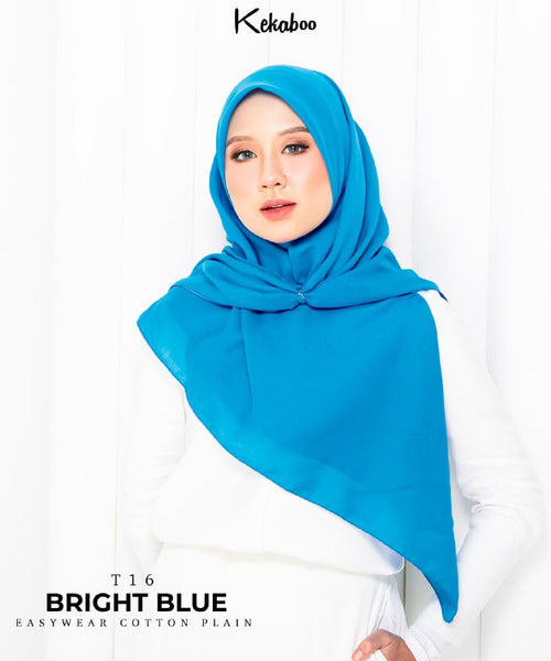 BAWAL PLAIN COTTON PREMIUM (T16 BRIGHT BLUE)