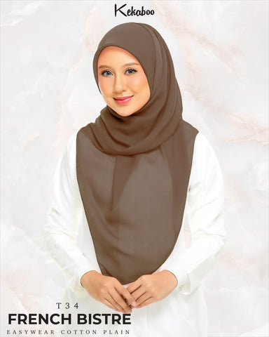 KEKABOO EASYWEAR COTTON PLAIN (T34 FRENCH BISTRE)
