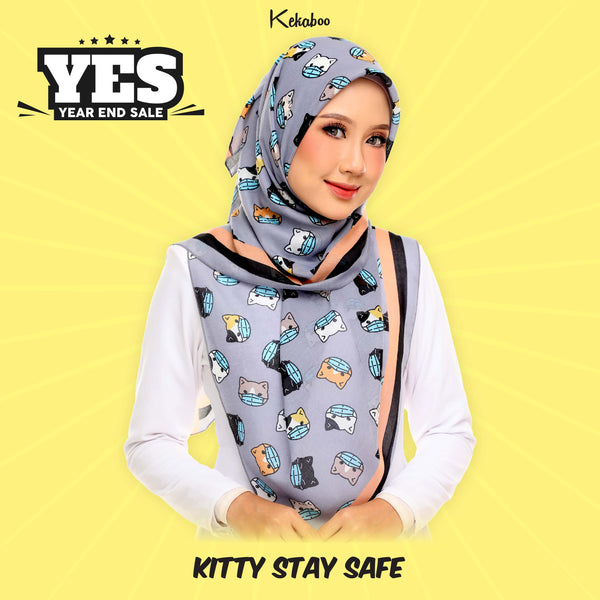 KEKABOO FULLPRINT KITTY STAY SAFE