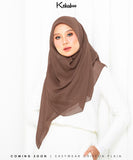 KEKABOO EASYWEAR PLAIN CHIFFON COLLECTION (F15 PECAN BROWN)