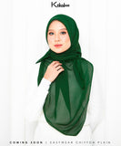 KEKABOO EASYWEAR PLAIN CHIFFON COLLECTION (F11 DARK GREEN)