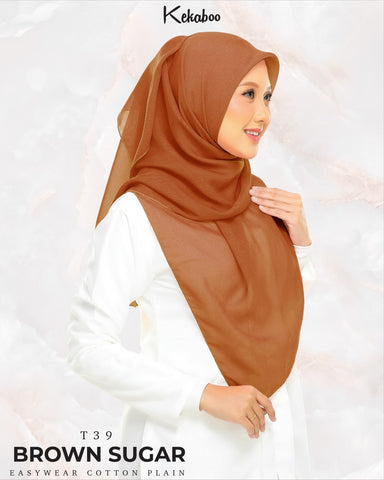KEKABOO EASYWEAR COTTON PLAIN (T39 BROWN SUGAR)