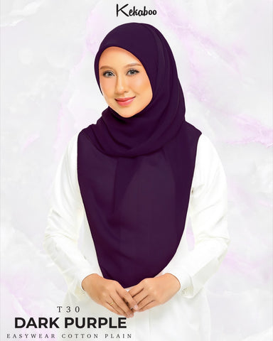 KEKABOO EASYWEAR COTTON PLAIN (T30 DARK PURPLE)