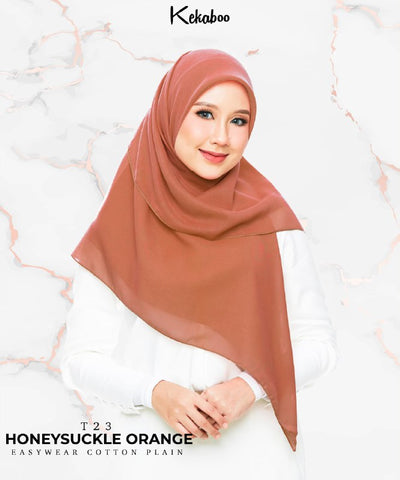 KEKABOO EASYWEAR COTTON PLAIN (T23 HONEYSUCKLE ORANGE)