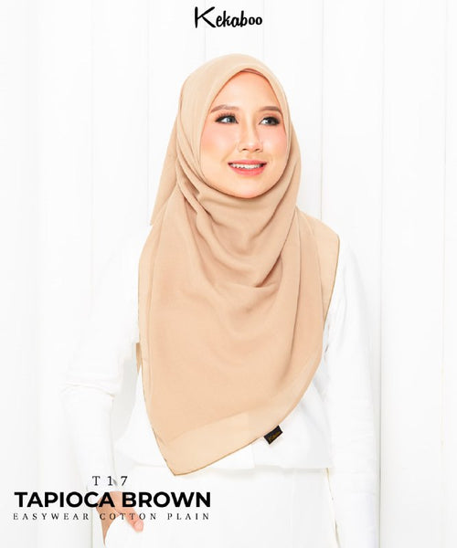 BAWAL PLAIN COTTON PREMIUM (T17 TAPIOCA BROWN)