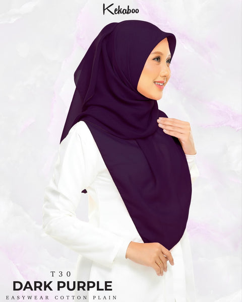 KEKABOO EASYWEAR COTTON PLAIN (T30 DARK PURPLE)