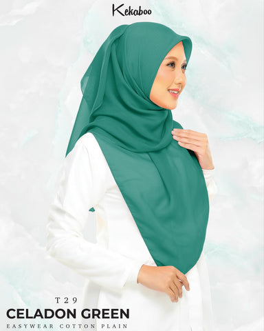 KEKABOO EASYWEAR COTTON PLAIN (T29 CELADON GREEN)
