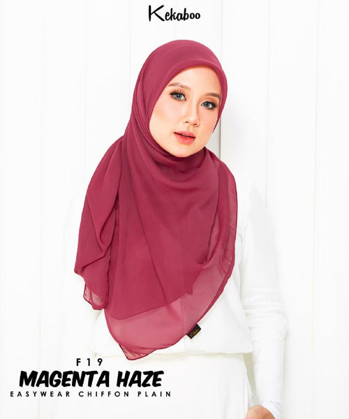 KEKABOO EASYWEAR CHIFFON PLAIN (F19 MAGENTA HAZE)