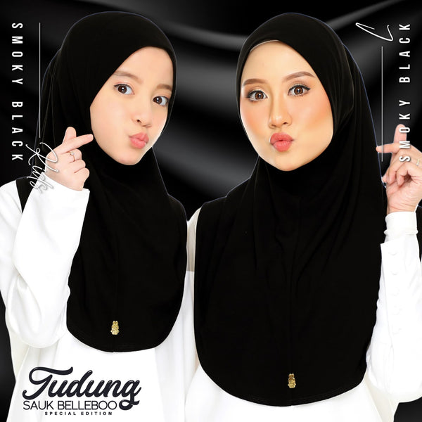 TUDUNG SAUK BELLEBOO SE (SMOKY BLACK)