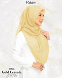 BAWAL PLAIN BATU TABUR (BT06 GOLD CRAYOLA) - TUDUNG KEKABOO - LIMITED AND EXCLUSIVE