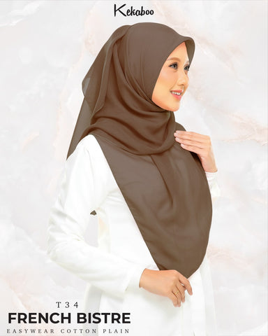 KEKABOO EASYWEAR COTTON PLAIN (T34 FRENCH BISTRE)