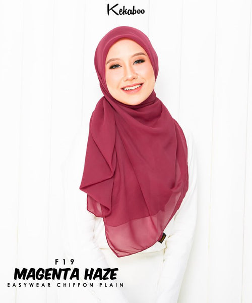 KEKABOO EASYWEAR CHIFFON PLAIN (F19 MAGENTA HAZE)