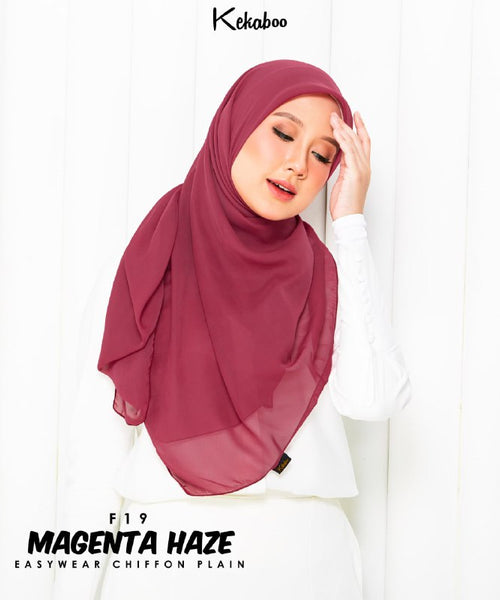 KEKABOO EASYWEAR CHIFFON PLAIN (F19 MAGENTA HAZE)