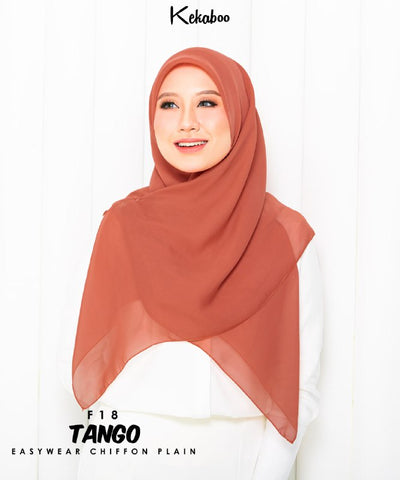 KEKABOO EASYWEAR CHIFFON PLAIN (F18 TANGO)