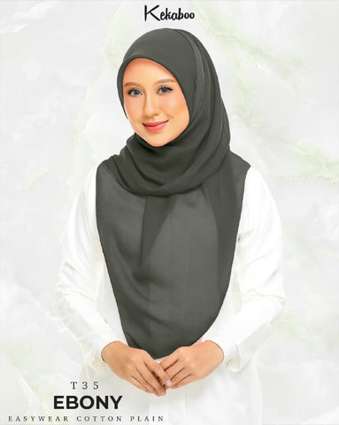 KEKABOO EASYWEAR COTTON PLAIN (T35 EBONY)