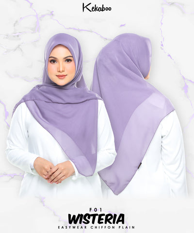 KEKABOO EASYWEAR CHIFFON PLAIN ( F01 WISTERIA )