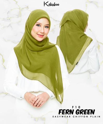 KEKABOO EASYWEAR CHIFFON PLAIN ( F10 FERN GREEN )