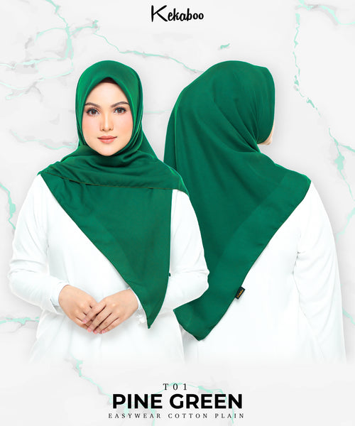 KEKABOO EASYWEAR COTTON PLAIN ( T01 PINE GREEN )