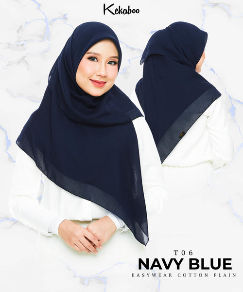 KEKABOO EASYWEAR COTTON PLAIN ( T06 NAVY BLUE )
