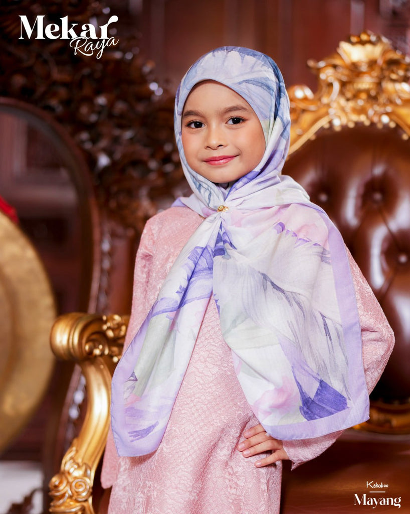 Custom Digital Printing Tudung Bawal Bidang 50 Muslim Cotton Voile