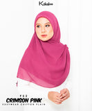 KEKABOO EASYWEAR CHIFFON PLAIN (F22 CRIMSON PINK)