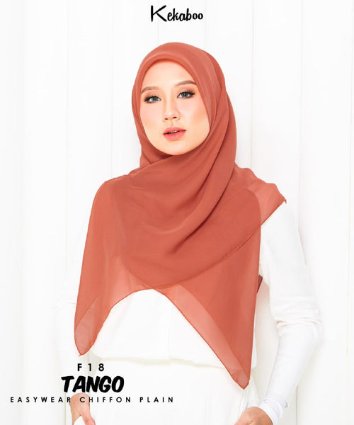 KEKABOO EASYWEAR CHIFFON PLAIN (F18 TANGO)