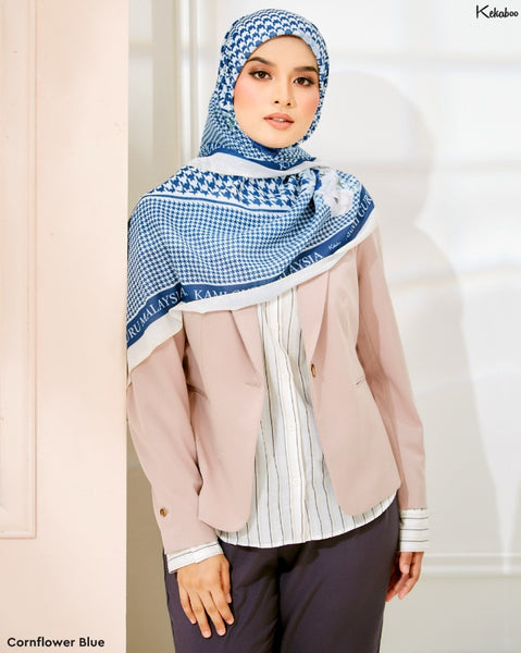 KEKABOO KAMI GURU MALAYSIA BIDANG 50 (CORNFLOWER BLUE)