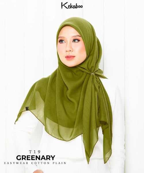 KEKABOO EASYWEAR COTTON PLAIN (T19 GREENARY)