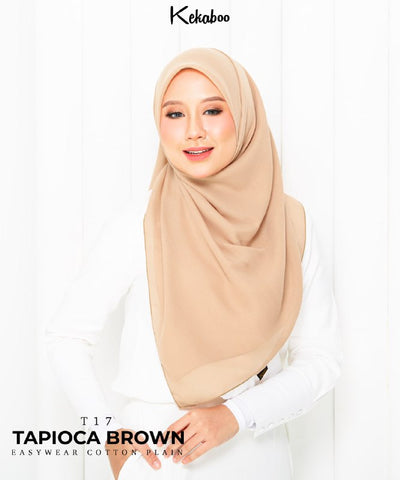KEKABOO EASYWEAR COTTON PLAIN (T17 TAPIOCA BROWN)