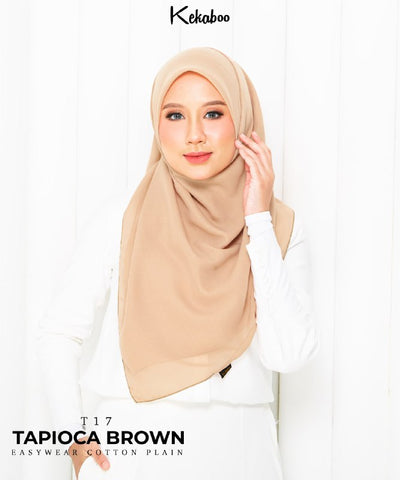 KEKABOO EASYWEAR COTTON PLAIN (T17 TAPIOCA BROWN)