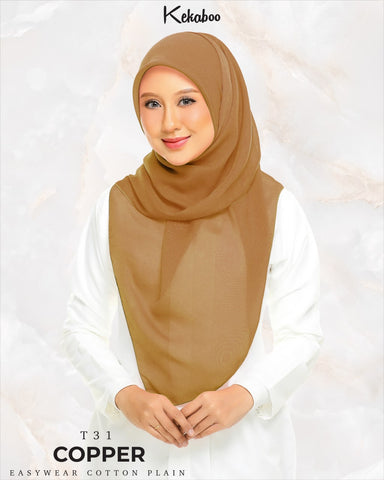 KEKABOO EASYWEAR COTTON PLAIN (T31 COPPER)