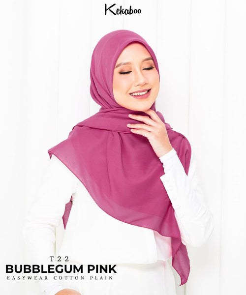 KEKABOO EASYWEAR COTTON PLAIN (T22 BUBBLEGUM PINK)