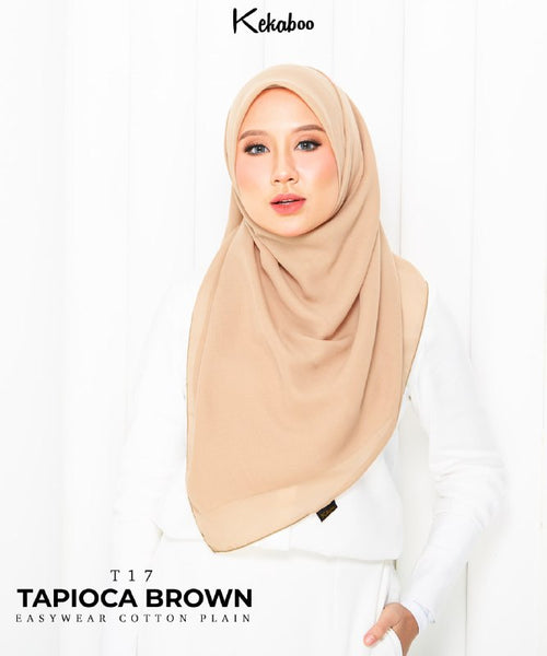 KEKABOO EASYWEAR COTTON PLAIN (T17 TAPIOCA BROWN)