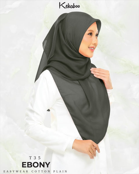 KEKABOO EASYWEAR COTTON PLAIN (T35 EBONY)