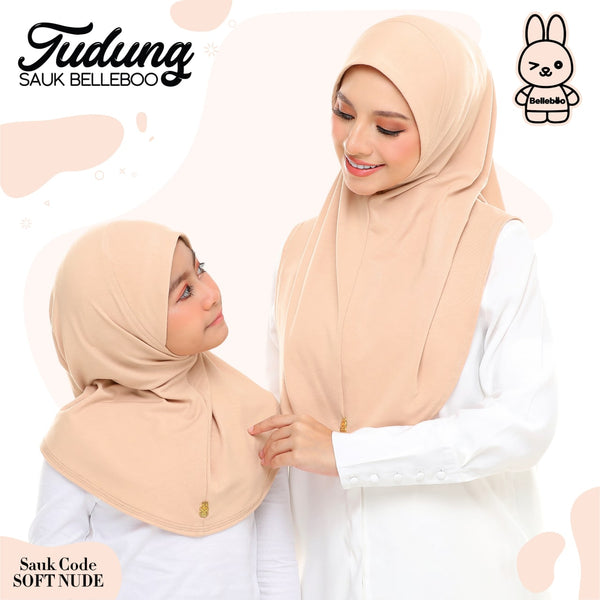 TUDUNG SAUK BELLEBOO (SOFT NUDE)