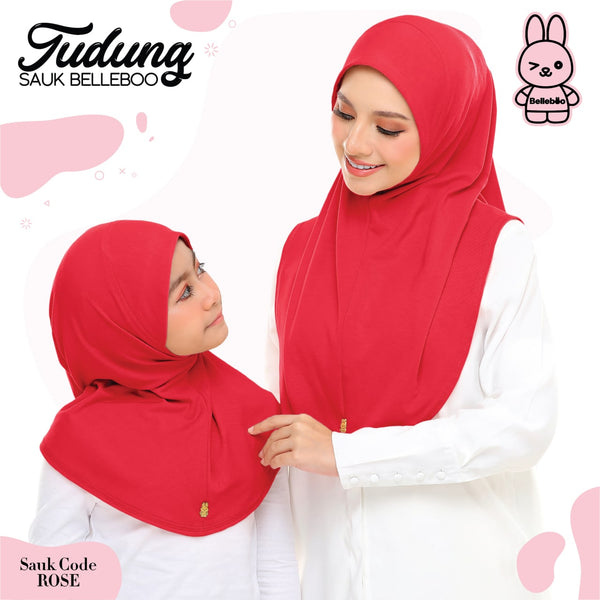 TUDUNG SAUK BELLEBOO (ROSE)