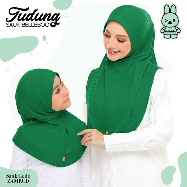 TUDUNG SAUK BELLEBOO (ZAMRUD)