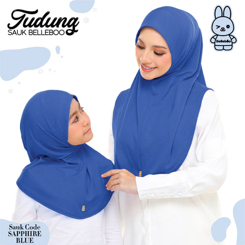 TUDUNG SAUK BELLEBOO (SAPPHIRE BLUE)